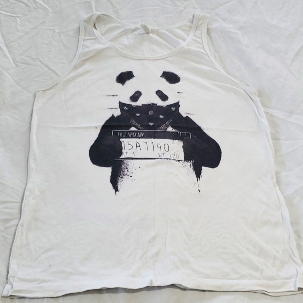 Panda Bandit tank top